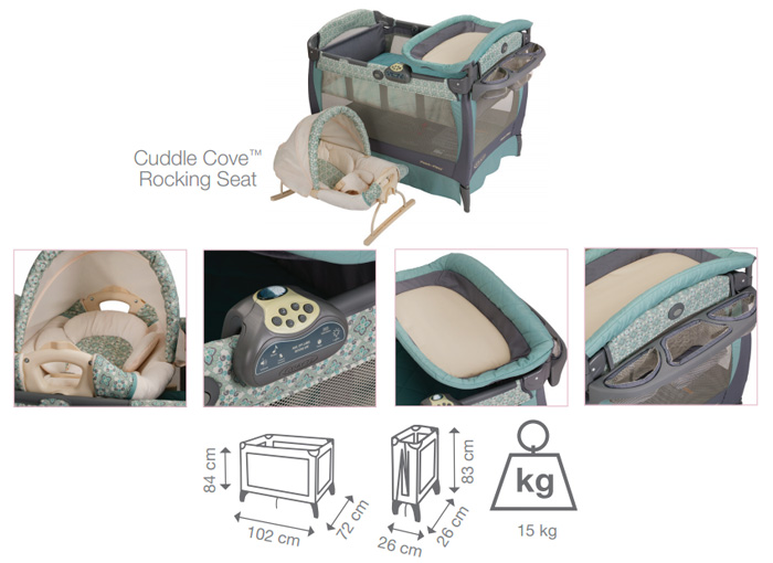 Nôi chơi em bé Graco PLAYARD kèm nôi sơ sinh GC-9Q00WNS Nôi chơi em bé Graco PLAYARD kèm nôi sơ sinh GC-9Q00WNS
